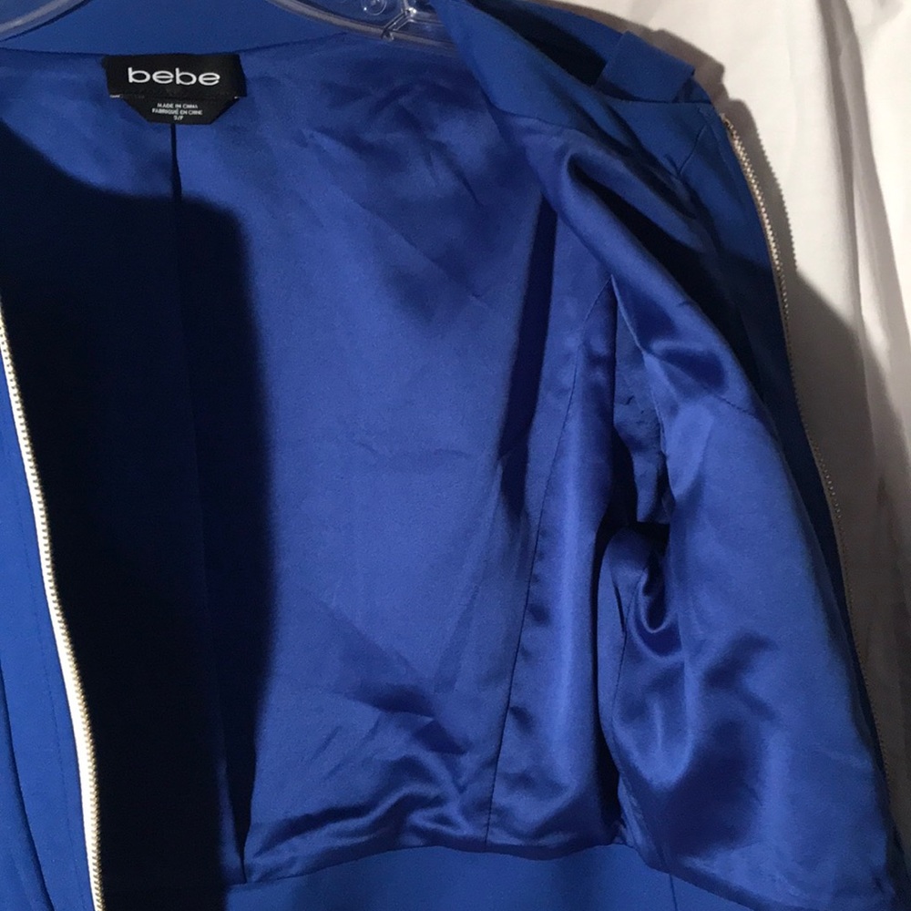Bebe Crop Jacket Small Lined - image 7